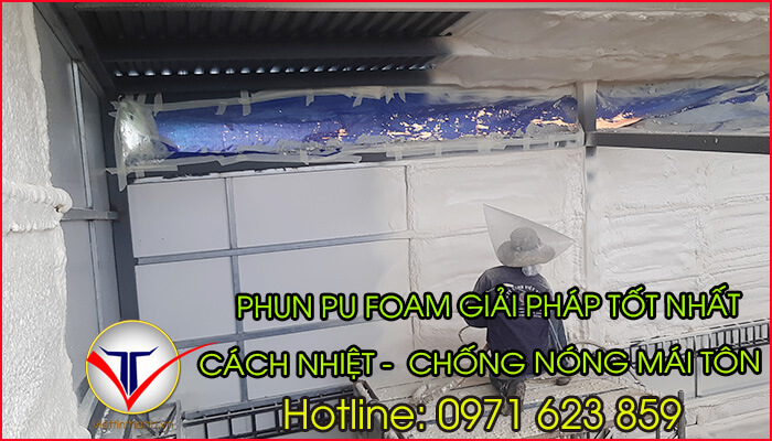 phun pu foam cách âm cách nhiệt